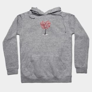 Heart tree with finger prints Hoodie